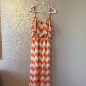 Chevron Maxi dress